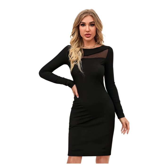 Women Bodycon Black Dress